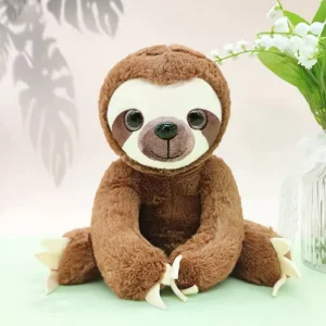 Peluche Paresseux 25 cm – Doudou Oreiller de Couchage
